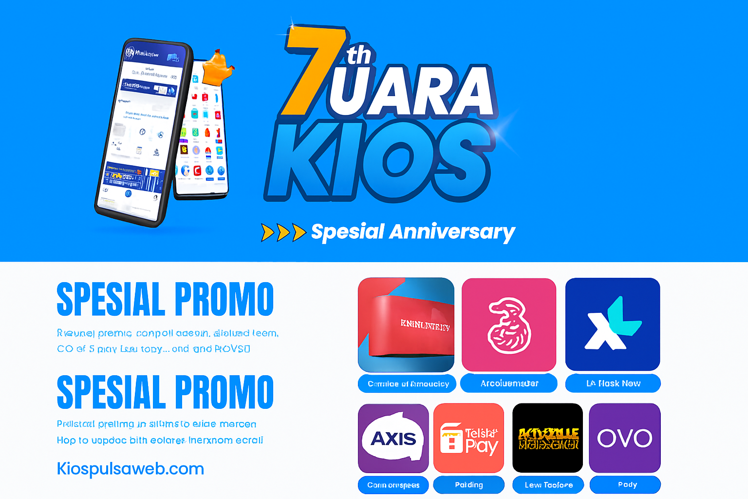 Promo Spesial Anniversary Kios Pulsa