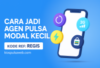 cara menjadi agen pulsa pemula
